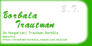 borbala trautman business card