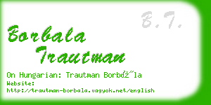 borbala trautman business card